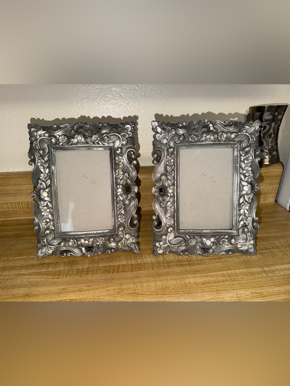 Vintage Sheffield Home Ornate Floral Scroll Picture Frames (Set of 2)